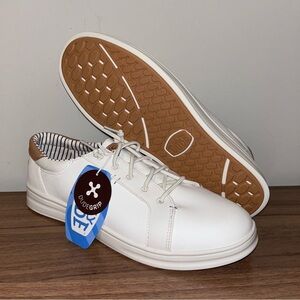 Hey Dude Paul Pro Classic Men's White Brown Slip-On Sneakers DUDESOLE+ New